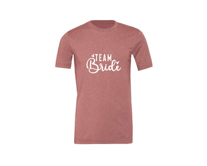 brand:Generic|color:Heather Mauve|Team Bride Bride 2 Graphic T-Shirt