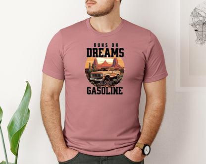 brand:Bella Canvas|color:Heather Mauve|Western Boho Classic Truck Wes Graphic T-Shirt