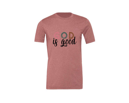 brand:Generic|color:Heather Mauve|Boho Christian Religious Graphic T-Shirt