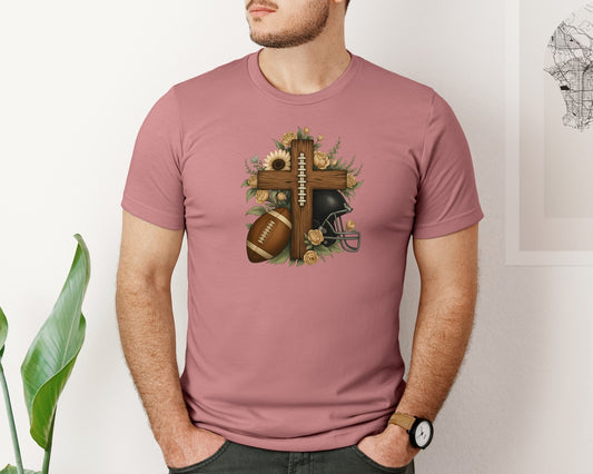 American Football Mom Christian Bible Graphic T-Shirt