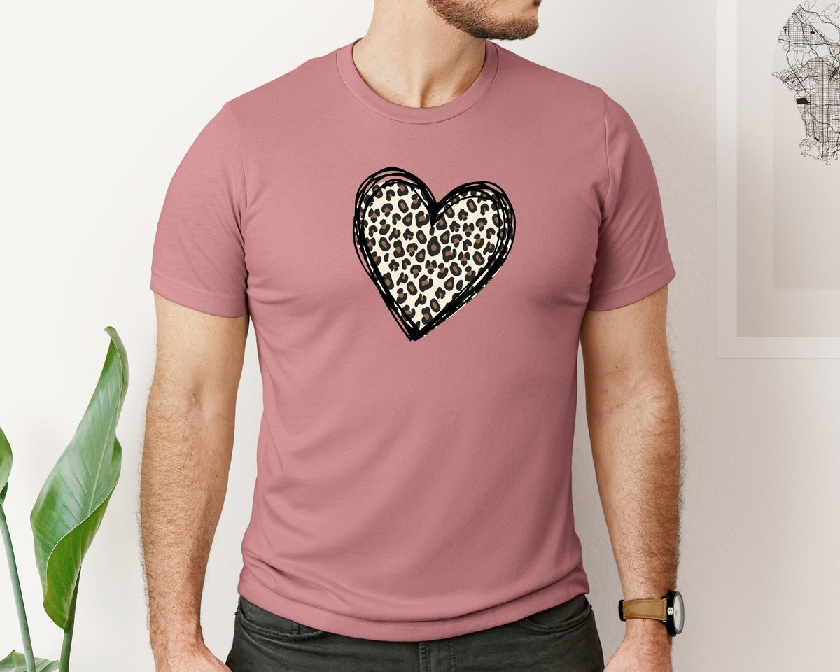 brand:Bella Canvas|color:Heather Mauve|Love Exclusive Valentine Tshirt Design Graphic T-Shirt