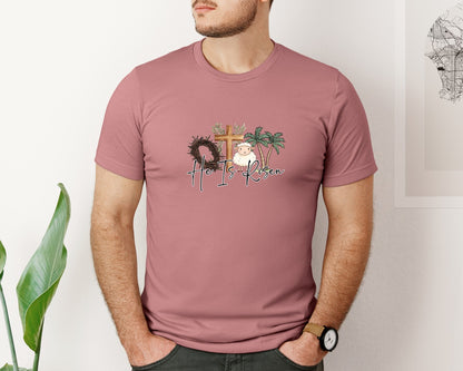brand:Bella Canvas|color:Heather Mauve|A Lot Can Happen In 3 Days Easter Graphic T-Shirt