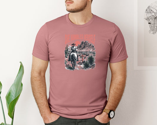 She Humbles Herself Cowgirl Shirt Graphic T-Shirt