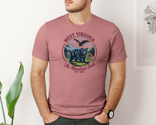 West Virginia The Mountain State Shirt 2 Graphic T-Shirt