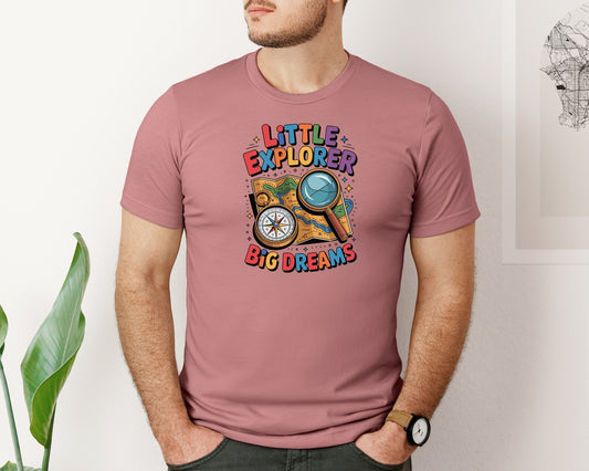 Little Explorer Big Dreams Space Map Graphic T-Shirt