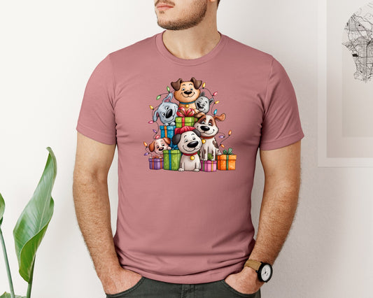 Christmas Dogs Pet Lovers 2 Graphic T-Shirt