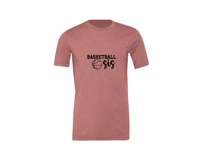 brand:Generic|color:Heather Mauve|Basketball Sis 2 Graphic T-Shirt