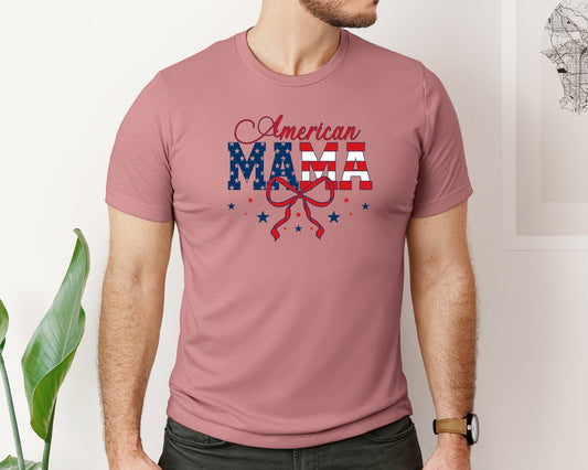 American Mama 4Th Of July Mom 3 Graphic T-Shirt