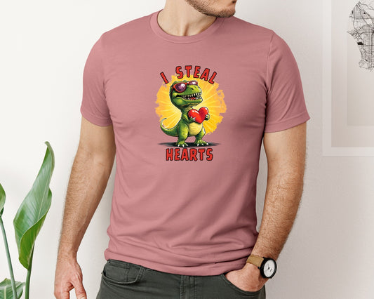 I Steal Hearts Valentines Day 8 Graphic T-Shirt