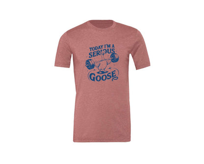 brand:Generic|color:Heather Mauve|Today Im A Serious Goose Bird T Shirt 2 Graphic T-Shirt