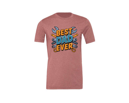 brand:Generic|color:Heather Mauve|Mechanic Dad 3 Graphic T-Shirt