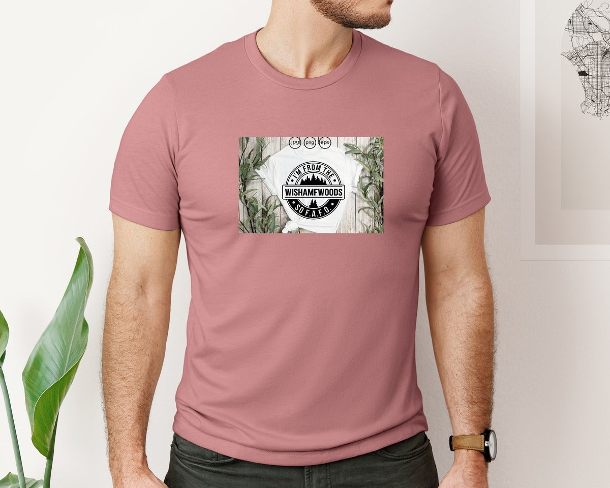 brand:Bella Canvas|color:Heather Mauve|Im From The Wishamfwoods So Fafo 2 Graphic T-Shirt