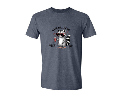 brand:Generic|color:Heather Navy|Hang On Let Me Overthink This 20 Graphic T-Shirt