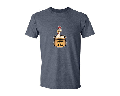brand:Generic|color:Heather Navy|Funny Chicken Pi Day T Shirt Design Graphic T-Shirt