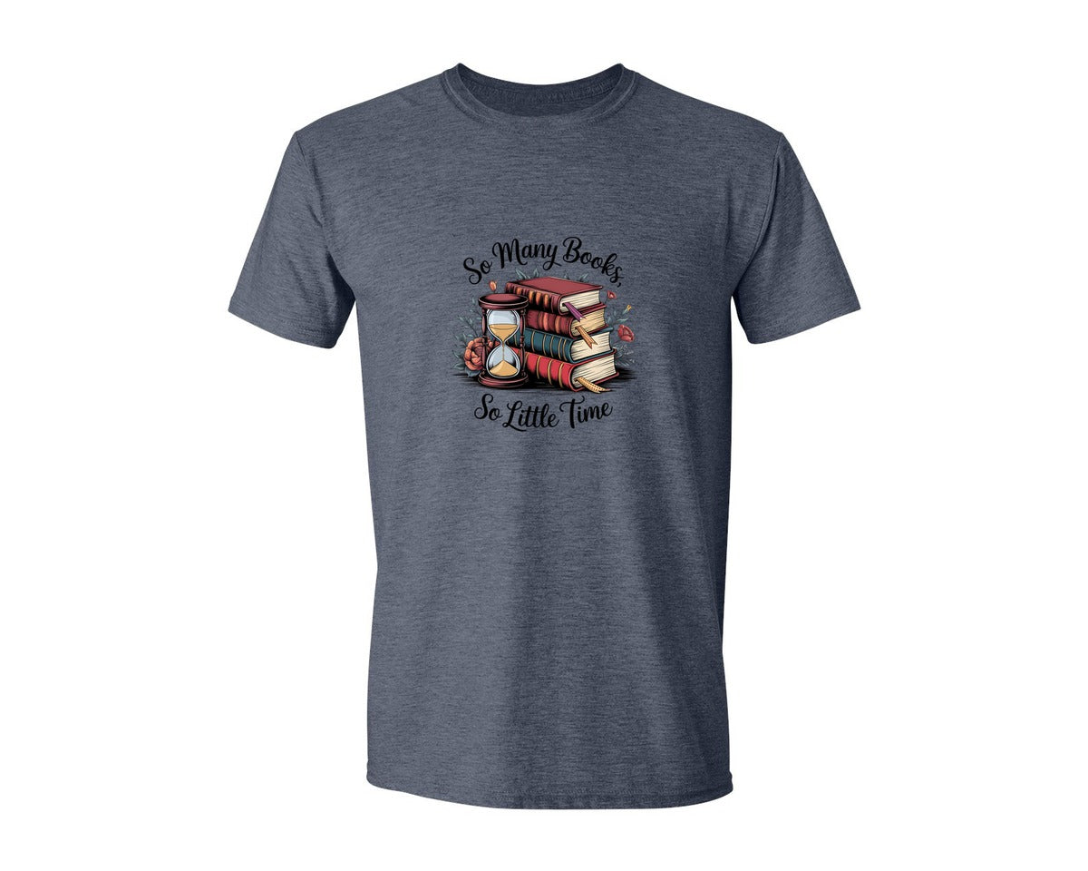 brand:Generic|color:Heather Navy|Reading Book 8 Graphic T-Shirt