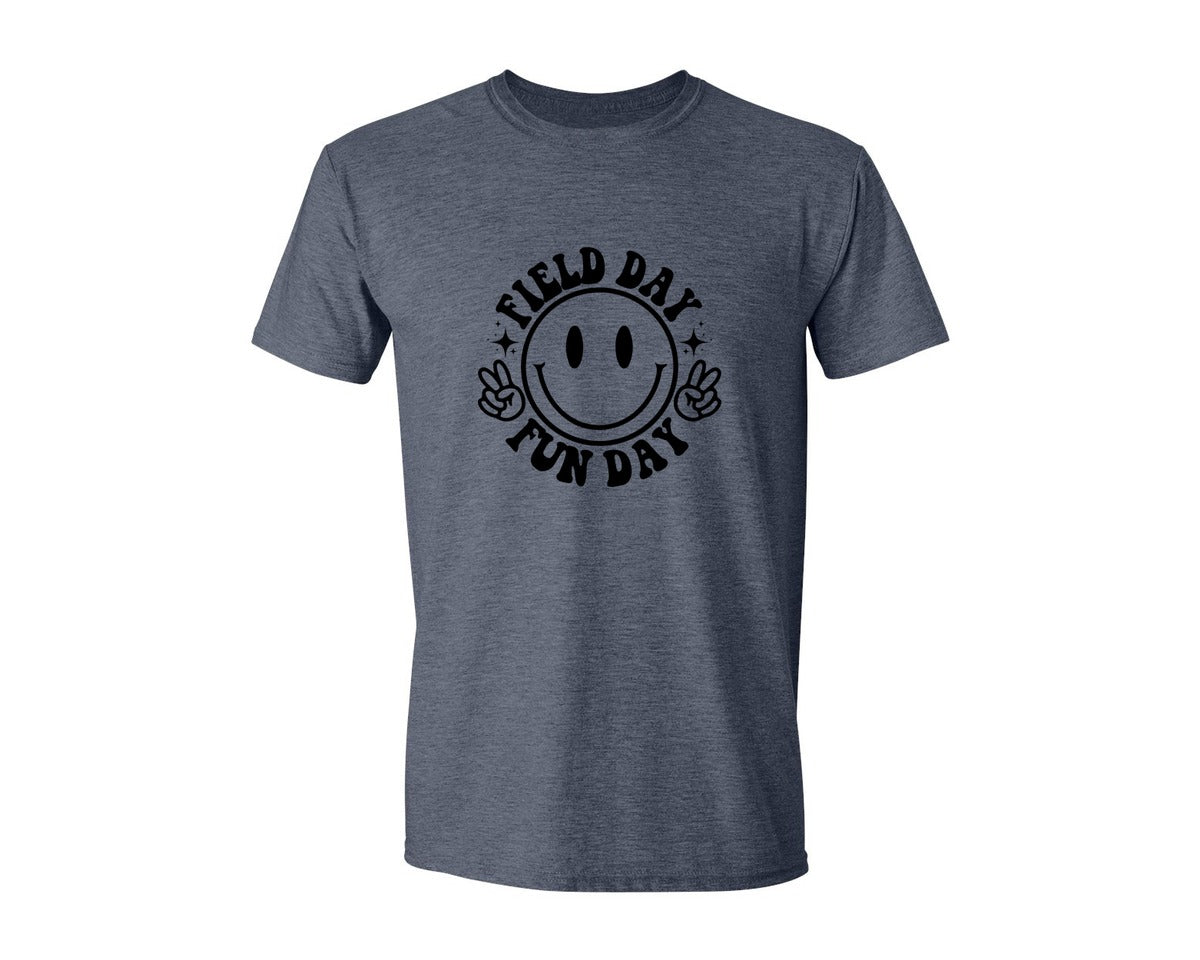 brand:Generic|color:Heather Navy|Field Day Fun Day Field Day Graphic T-Shirt