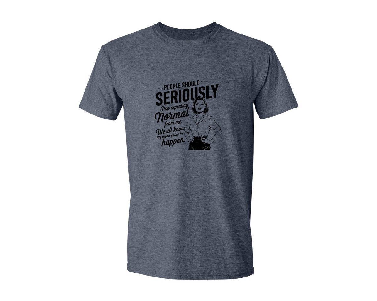 brand:Generic|color:Heather Navy|Vintage Funny Trendy Woman Shirt Design Graphic T-Shirt