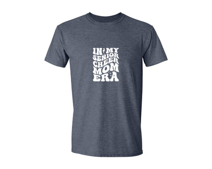 brand:Generic|color:Heather Navy|In My Senior Cheer Mom Era 2 Graphic T-Shirt