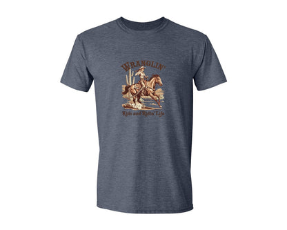 brand:Generic|color:Heather Navy|Western Mothers Day Mom 2 Graphic T-Shirt