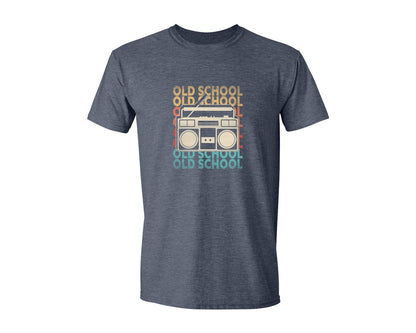 brand:Generic|color:Heather Navy|Retro 80S 90S Old School T Shirt Design Graphic T-Shirt