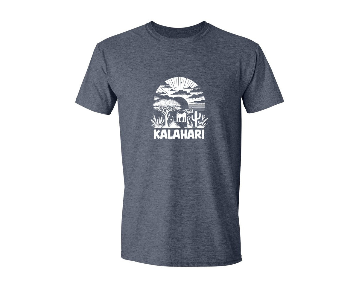 brand:Generic|color:Heather Navy|Kalahari Desert Wildlife T Shirt Design Graphic T-Shirt