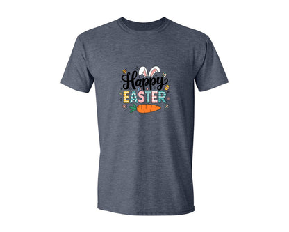 brand:Generic|color:Heather Navy|Retro Happy Easter Design 7 Graphic T-Shirt
