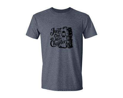 brand:Generic|color:Heather Navy|Just One More Chapter T Shirt Design Graphic T-Shirt