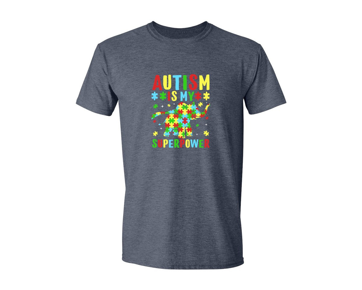 brand:Generic|color:Heather Navy|Autism Is My Superpower T Shirt 2 Graphic T-Shirt