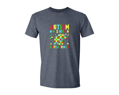 brand:Generic|color:Heather Navy|Autism Is My Superpower T Shirt 2 Graphic T-Shirt