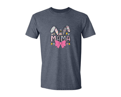 brand:Generic|color:Heather Navy|Easter Mama T Shirt Design Graphic T-Shirt