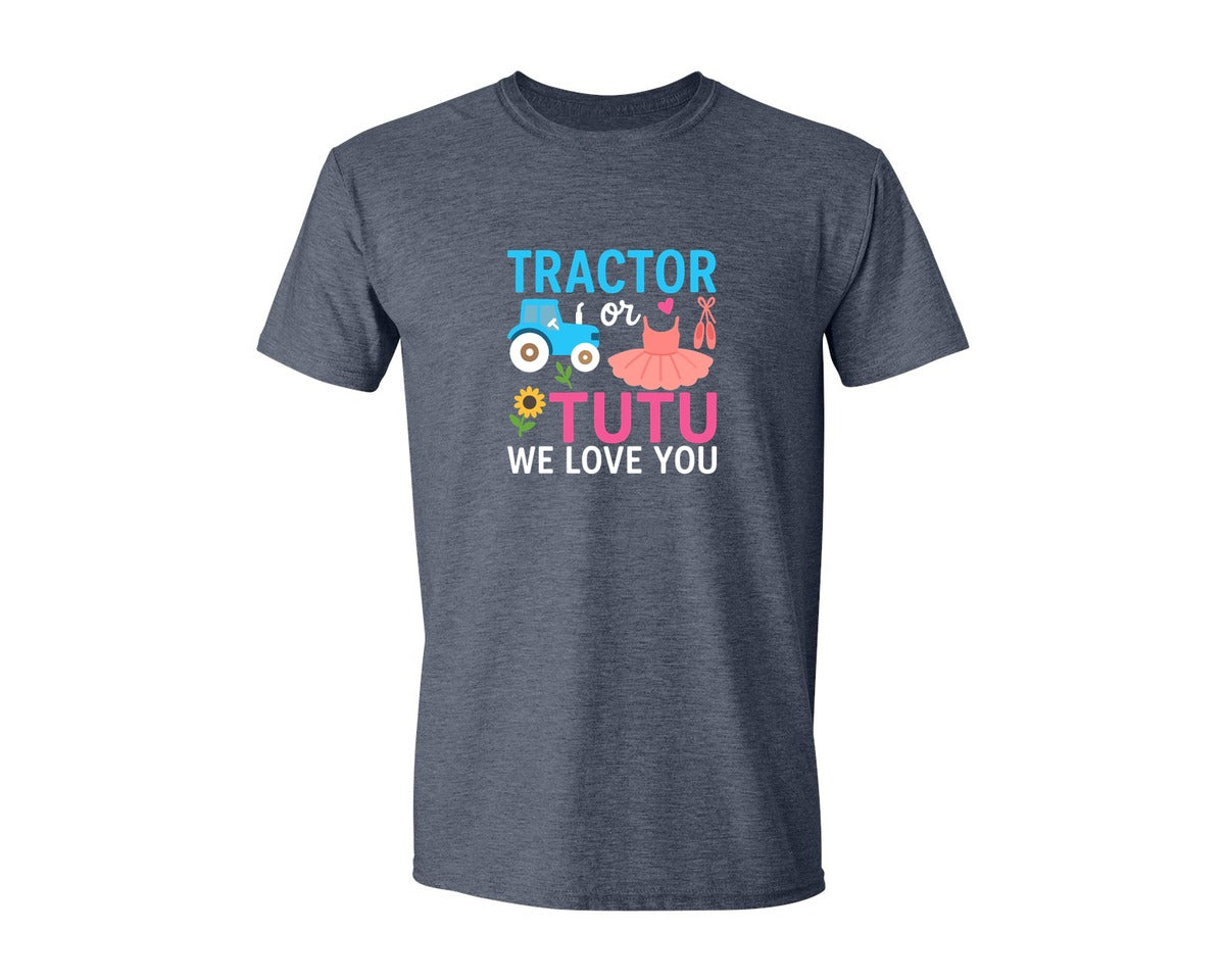 brand:Generic|color:Heather Navy|Teacher Gender Reveal T Shirt Graphic T-Shirt