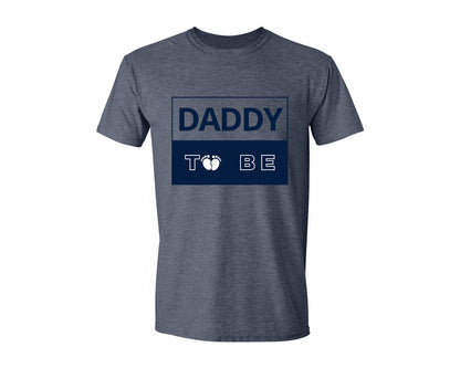 brand:Generic|color:Heather Navy|Daddy To Be Pregnancy Announcement 2 Graphic T-Shirt
