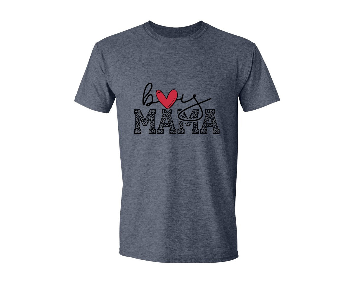 brand:Generic|color:Heather Navy|Boy Mama Mama Boy 2 Graphic T-Shirt