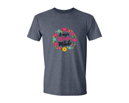 brand:Generic|color:Heather Navy|Spanish Mothers Day 6 Graphic T-Shirt