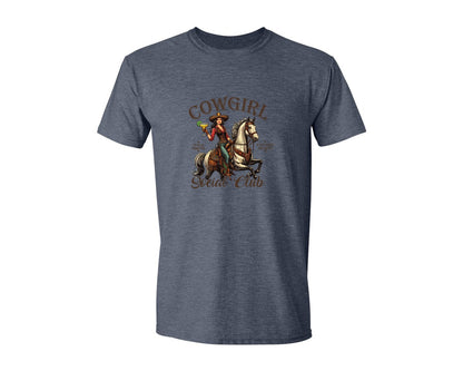 brand:Generic|color:Heather Navy|Cowgirl Social Club Cowgirl Graphic T-Shirt