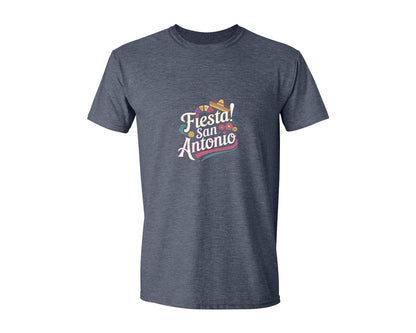 brand:Generic|color:Heather Navy|Fiesta San Antonio Celebration T Shirt Graphic T-Shirt