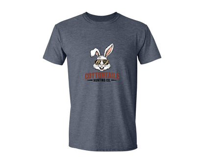 brand:Generic|color:Heather Navy|Cottontail Hunting Co Boy Egg Hunt Graphic T-Shirt