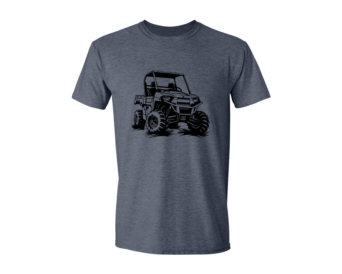 brand:Generic|color:Heather Navy|Atv Atv Riding Graphic T-Shirt
