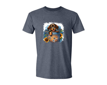 brand:Generic|color:Heather Navy|Dog In Pocket Square Tshirt 29 Graphic T-Shirt