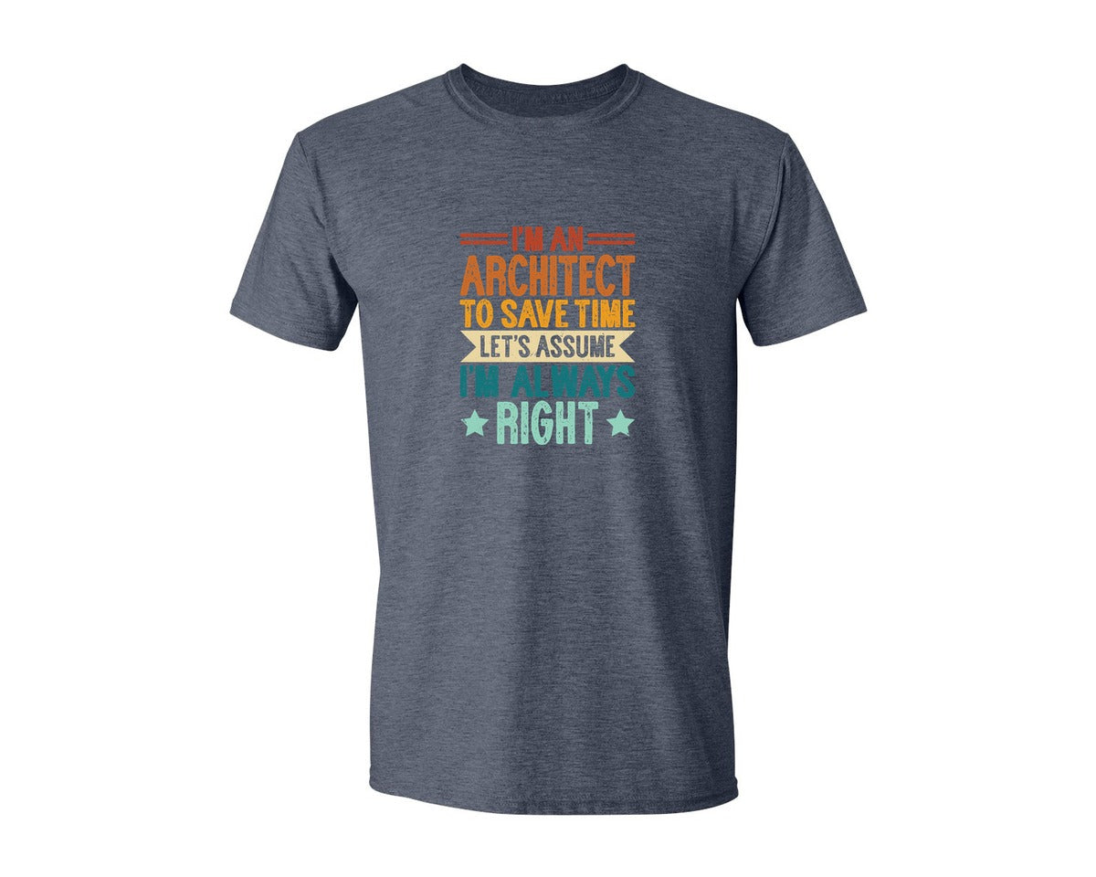 brand:Generic|color:Heather Navy|Architect Architecture T Shirt Design 131 Graphic T-Shirt