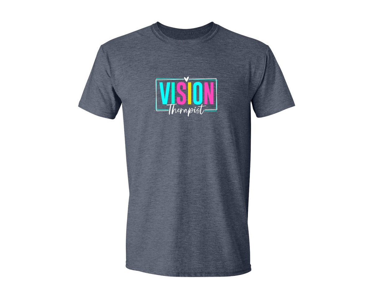 brand:Generic|color:Heather Navy|Vision Therapist Therapy Career T Shirt Graphic T-Shirt