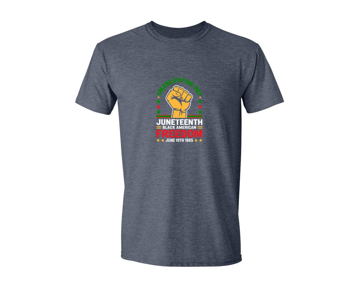 brand:Generic|color:Heather Navy|Juneteenth Emancipation Day T Shirt 2 Graphic T-Shirt