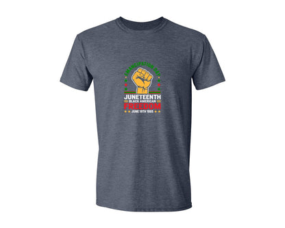 brand:Generic|color:Heather Navy|Juneteenth Emancipation Day T Shirt 2 Graphic T-Shirt