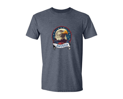brand:Generic|color:Heather Navy|4Th Of July Patriotic America Graphic T-Shirt