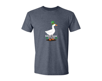 brand:Generic|color:Heather Navy|Silly Goose St Patricks Funniest Graphic T-Shirt
