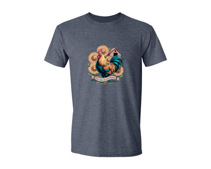 brand:Generic|color:Heather Navy|Just A Girl Who Loves Chickens 10 Graphic T-Shirt