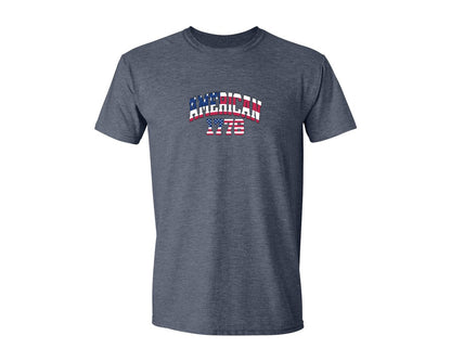brand:Generic|color:Heather Navy|America 1776 4Th Of July Patriotic 2 Graphic T-Shirt