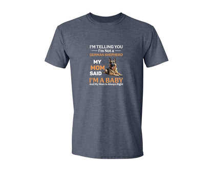 brand:Generic|color:Heather Navy|Im Telling You Im Not German Shepherd Graphic T-Shirt