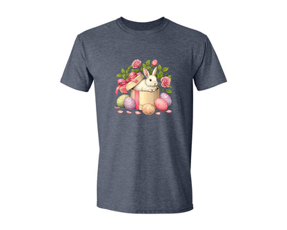 brand:Generic|color:Heather Navy|Easter Bunny Bunny 2 Graphic T-Shirt