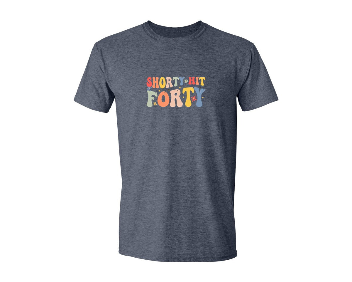 brand:Generic|color:Heather Navy|Shorty Hit Forty 3 Graphic T-Shirt